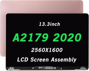 NUOLAISUN 13.3" Screen Replacement for MacBook Air A2179 2019 2020 EMC 3302 MVH22 MVH42 MVH52 MWTJ2 MWTK2 MWTL2 Retina LCD Screen Display Full Assembly Complete Top Assembly 2560x1600 (Gold)
