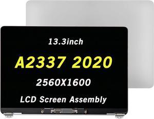 NUOLAISUN Replacement for MacBookAir10,1 MacBook Air 13" M1 2020 A2337 EMC 3598 MGN63 MGN93 MGND3 MGN73 MGNA3 MGNE3 13.3 inches 2560x1600 Full LCD Screen Complete Top Assembly (Silver)