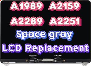 NUOLAISUN Screen Replacement Compatible with MacBook Pro A1989 A2159 A2289 A2251 2018 2019 2020 Year 13.3" Retina LCD Display Assembly EMC 3214 3358 3301 3456 3348 2560x1600 (Space Gray)