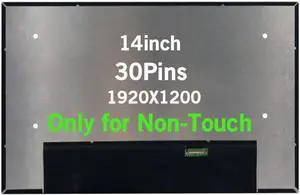 NUOLAISUN Screen Replacement for Lenovo ThinkPad T14 Gen 4 Type 21HD 21HE 14inch 1920X1200 30Pins 60Hz LCD LED 48% NTSC 65% of sRGB Screen Display Panel 5D10V82394(Non-Touch)
