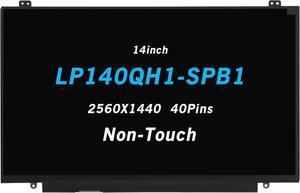 NUOLAISUN Screen Replacement for Lenovo ThinkPad X1 Carbon 3rd Gen Type 20BS 20BT 14inch 2560X1440 40Pins 60Hz LCD LED Screen Display Panel 00HN826(Non-Touch)