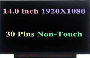 NUOLAISUN Replacement 14" FHD 1920x1080 LCD Screen LED Display Panel L14383-001, L62774-001, L19199-001 Compatible with HP Elitebook 840 G5, 745 G5, 745 G6, 840 G6 (for Non-Touch 30 Pins Only)