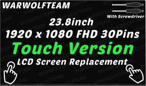 NUOLAISUN Screen Replacement for HP 24-CB 24-CB1142 24-CB1144 All in One M84860-001 23.8inch 1920 x 1080 60Hz 30Pins LCD LED Touch Screen Display Panel(Only for Touch Version)