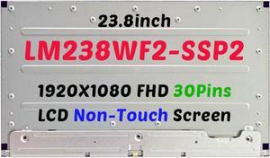 NUOLAISUN Compatible with LM238WF2-SSP2 LM238WF2(SS)(P2) LM238WF2 SS P2 23.8inch 1920X1080 FHD 30Pins 60Hz IPS 78% NTSC 99% of sRGB LCD LED Display Screen Replacement Panel(Non-Touch)