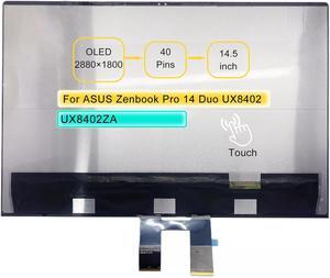 NUOLAISUN 14.5" OLED Touch Screen Replacement Assembly for ASUS Zenbook Pro 14 Duo UX8402 UX8402ZA 2880×1800