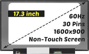 For Lenovo IdeaPad 3 17IIL05 3 1711L05 3 17ADA05 5D10W46595 NT173WDM-N25 V8.0 NT173WDM-N24 NT173WDM-N23 1600x900 17.3 inch 60HZ 30PINS LCD Screen Display Panel (for Non-Touch Screen Only)