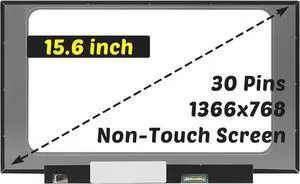 NUOLAISUN Replacement for HP Pavilion 15-CS 15-CS3025OD 9ZG21UA B156XTN08.1 NT156WHM-N34 N44 N49 N40 N156BGA-EA3 EB3 1366x768 60HZ 30Pins 15.6 " LCD Not-Touch Screen Panel (for Not-Touch Screen Only