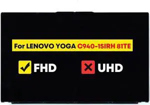 NUOLAISUN 15.6" LCD Touch Screen Display Replacement Assembly with Bezel for Lenovo Yoga C940-15 C940-15IRH 5D10S39615 FHD 1920 * 1080 30 Pins