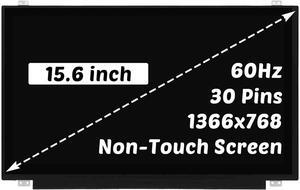 Replacement for Dell Inspiron 15 5577 Gaming 5543 5555 5565 5570 7548 5545 5547 5548 LCD Screen P57F P57F003 1920x1080 15.6 inch 30 Pins 60Hz LED Display Digitizer Panel (for Non-Touch Screen Only)