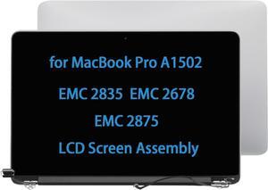 NUOLAISUN 13" Screen Replacement for MacBook Pro A1502 EMC 2835 EMC 2678 EMC 2875 Late 2013 Mid 2014 Early 2015 Retina Display LCD Screen Complete Full Top Assembly Kit