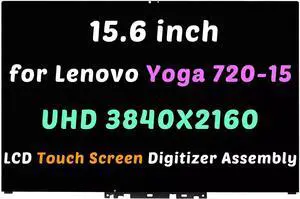NUOLAISUN 15.6" LCD Touch Screen Display Replacement Assembly with Bezel for Lenovo Yoga 720-15IKB 80X7 UHD 4K 3840X2160