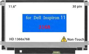 11.6" Screen Replacement for Lenovo 100E Chrombbook Gen 1 / 2nd / 3rd / 4th 81ER 81QB 81M8 81MA 82Q3 82J7 82J8 82UY 82V0 82W0 82W1, 100w Gen 3 82HY 82J0 LCD Display (HD 1366x768 30 pin Non-Touch)