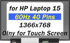 L78717-001 Replacement for HP Laptop 15-EF0023DX 9YF67UA 15-EF2013DX 6A2P0UA 15-EF1073WM 234X5UA 15Z-EF2000 15Z-EF3000 15-EF1076NR 9VE39UA 40Pins 1366x768 15.6" LCD Touch Screen Laptop Panel