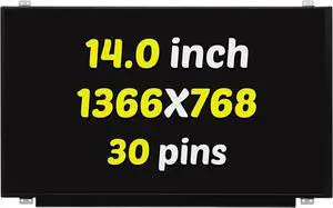 NUOLAISUN Screen Replacement 14.0" NT140WHM-N47 for HP ELITEBOOK 8450P 8460W 8470W LCD Screen EDP 40PIN HD 1366X768 60Hz Non-Touch Laptop Display Slim Panel