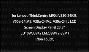 NUOLAISUN Replacement for Lenovo ThinkCentre M90a V530-24ICB, V50a-24IMB, V30a-24IML, V30a-24IIL LCD Screen Display Panel 23.8" 5D10W33942 LM238WF2-SSM1 (Non Touch)