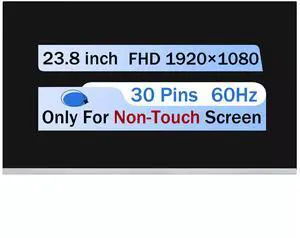 NUOLAISUN Screen Replacement 23.8" M238HVN02.1 LCD Non-Touch Screen Display M238HVN01.1