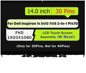 NUOLAISUN LCD Touch Screen Digitizer Assembly for Dell Inspiron 14 5410 7415 2-in-1 P147G