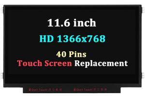 NUOLAISUN 11.6" Replacement for Acer Chromebook 511 C734T-C2MJ LCD Touch Screen Display Panel (HD 1366*768 40 Pins Touch)