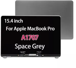 NUOLAISUN Screen Replacement 15" for MacBook Pro A1707 Late 2016 Mid 2017 EMC 3072 EMC 3162 2880x1800 LCD Full Top Display Assembly (Space Gray)