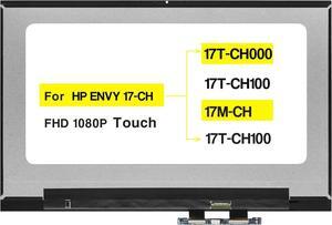 NUOLAISUN 17.3" LCD LED Touch Screen Assembly for Hp Envy 17-CH LP173WF5-SPB4 M45769-001 FHD 1920 * 1080 No Bezel