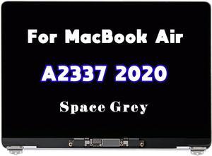 NUOLAISUN 13.3" for MacBook Air A2337 2020 M1 EMC 3598 LCD Screen Replacement Display Full Top Complete Assembly 2560x1600 MGN63 MGNE3 MGNA3 MGN73 MGND3 MGN93(Space Grey)