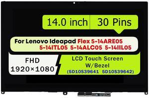 NUOLAISUN FHD LCD Touch Screen For Lenovo IdeaPad Flex 5-14ARE05 5-14IIL05 81X1 81X2 81WS