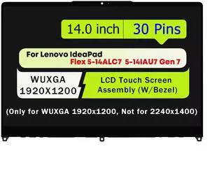 NUOLAISUN For Lenovo IdeaPad Flex 5-14ALC7 5-14IAU7 Gen 7 WUXGA LCD Touch Screen Assembly