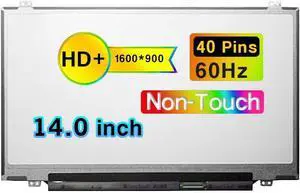 NUOLAISUN 14.0 Inches New Screen Replacement for HP Envy Spectre 14-3000 Series HD+ 1600 * 900 40 Pins LCD Non-Touch Screen Display Panel