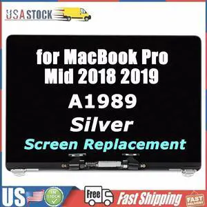 NUOLAISUN Screen Replacement for Pro A1989 A2159 A2289 2018 2019 2020 Year 13.3" Retina LCD Display Assembly EMC 3214 3358 3301 3456 2560x1600 (Sliver)
