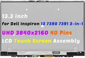 NUOLAISUN 13.3" for Dell Inspiron 13 P113G P113G001 UHD LCD Touch Screen Display Assembly