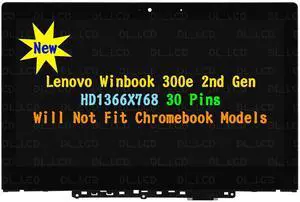 NUOLAISUN 11.6'' LCD Assembly For Lenovo Winbook 300e 2nd Gen 81M9 Touch Screen 5D10T45069