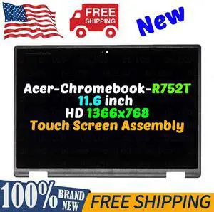 NUOLAISUN 11.6" For Acer Chromebook Spin 511 R752T LCD Touch Screen Display Panel 1366x768