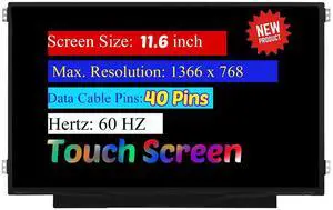 NUOLAISUN 11.6" for HP Stream 11-d001dx 11-d010ca 11-d010nr 11-d010wm LED LCD Touch Screen