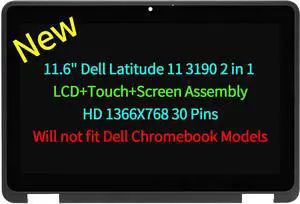 NUOLAISUN New 11.6" For Dell Latitude 11 3190 2-in-1 LCD Touch Screen Display 9HNJ4 09HNJ4