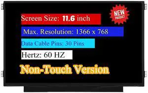 NUOLAISUN 11.6" for HP Chromebook 11 G9 EE HD 1366x768 30pin LCD Non-Touch Screen Display