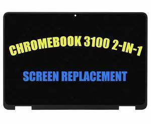 NUOLAISUN New for Dell Chromebook 3100 2-in-1 LCD Touch Screen Bezel HD 0FHMWH FHMWH