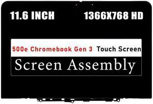 NUOLAISUN LCD Touch Screen Assembly for Lenovo 500e Chromebook Gen 3 82JB 82JC 82JB0000US