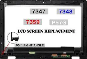 NUOLAISUN 13.3" for Dell Inspiron 13 7000 Series 7347 7348 2-1 LCD Touch Screen Assembly