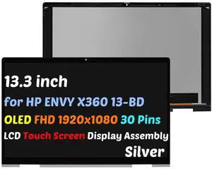 NUOLAISUN 13.3" for HP Envy x360 13-bd 13-bd0000 LCD Touch Screen Display Assembly OLED