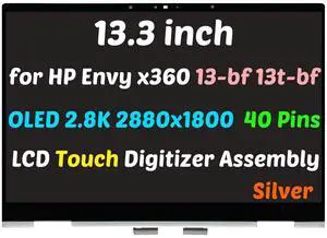 NUOLAISUN 13.3 for HP ENVY x360 13-bf0797nr OLED LCD Touch Screen Digitizer Assembly 40pin