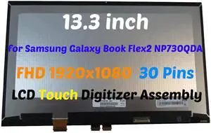 NUOLAISUN For Samsung NP730QDA NP730QDA-KA3US FHD LCD Screen Touch Display Assembly 30 Pin