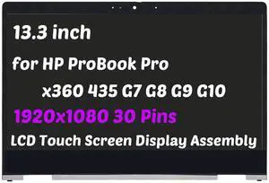 NUOLAISUN LCD Screen Touch Digitizer Glass Assembly for HP ProBook x360 435 G10 M03427-001