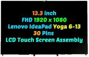 NUOLAISUN 13.3" For Lenovo IdeaPad yoga 6-13alc6 LCD Touch Screen Assembly FHD 82nd006yus
