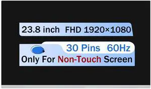 NUOLAISUN 24" M238HVN01.1 Non-Touch LCD Screen LED Display for HP 24-D 24-DD All-in-One