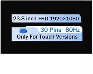 NUOLAISUN 23.8" MV238FHM-K10 LED LCD Touch Screen Replacement Display Panel FHD 1920X1080