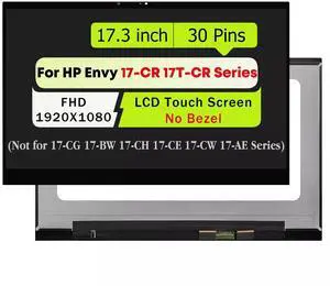 NUOLAISUN 17.3" for HP Envy 17-CR 17T-CR100 17-CR0013DX LCD Touch Screen Display Assembly
