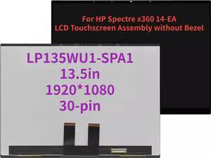 NUOLAISUN For HP Spectre x360 14-EA 14T-EA LP135WU1-SPA1 LED LCD Touch Screen Replacement