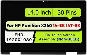 NUOLAISUN N09468-001 LCD Touch Screen Display Assembly For HP Pavilion x360 14-ek1010nr