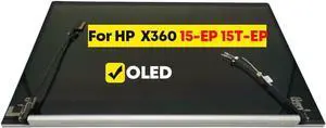 15.6" OLED Screen Replacement Full Top Complete Assembly for HP Envy 15-EP0096TX 15T-EP000 15-EP UHD 3840X2560 40PIN