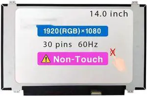 14.0" Screen Replacement for ASUS E406S LCD Display Panel 30 pin (FHD 1920 * 1080 Non-Touch)